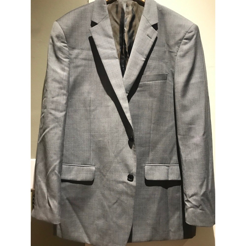 Renoir 100% wool Light Gray Two Button Suit Jacket Sport Coat L46